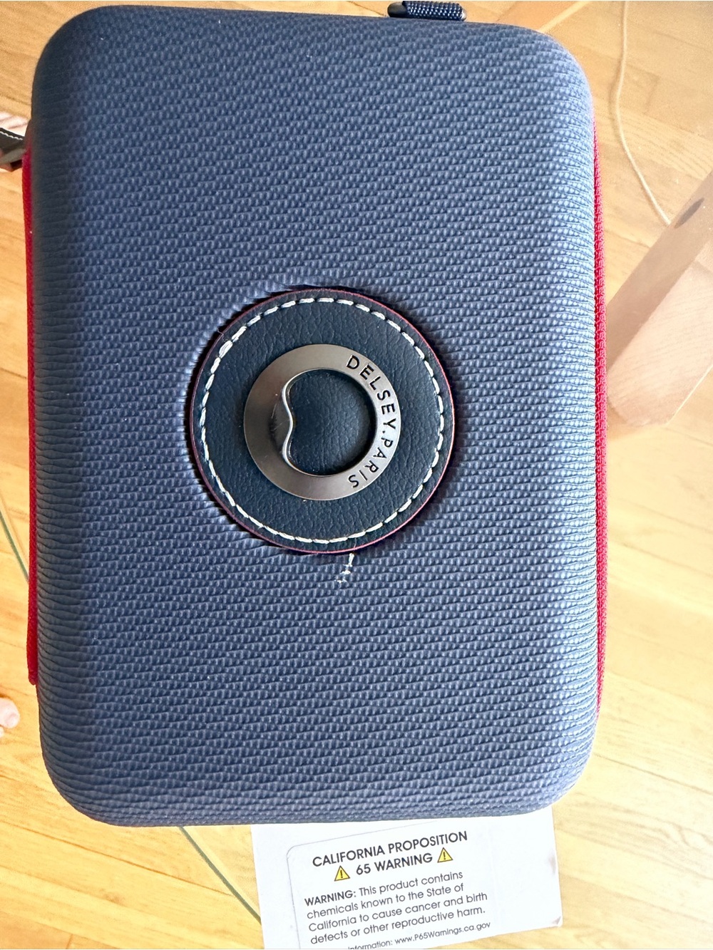 Delsey Paris Navy and Red Crossbody Bag